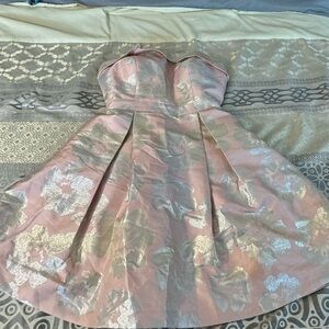 Calvin Klein Elegant Pink and Silver Kids Dress